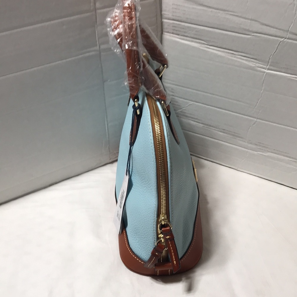 Dooney and Bourke leather dome handbag with double straps. NWT - Picture 5 of 15